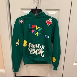 Lola + The Boys Vibrant green Hoodie